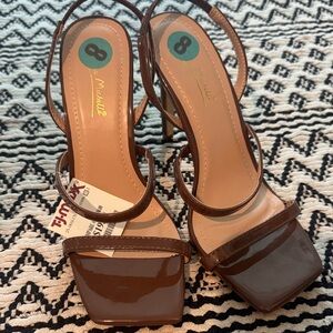 Michele Tan Strappy Heels
